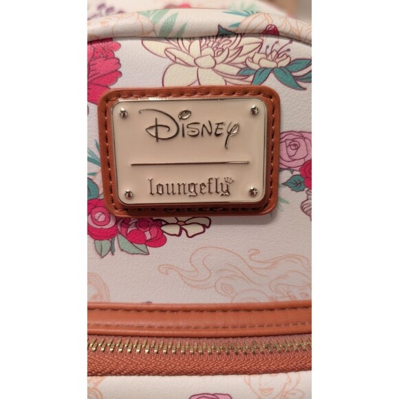 Disney Loungefly Princess Floral Sketch Mini Backpack & Wallet Set NWOT main image 9